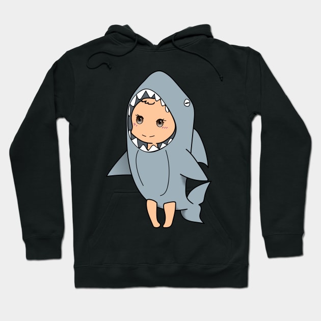 Shark Hoodie by Jgeivett